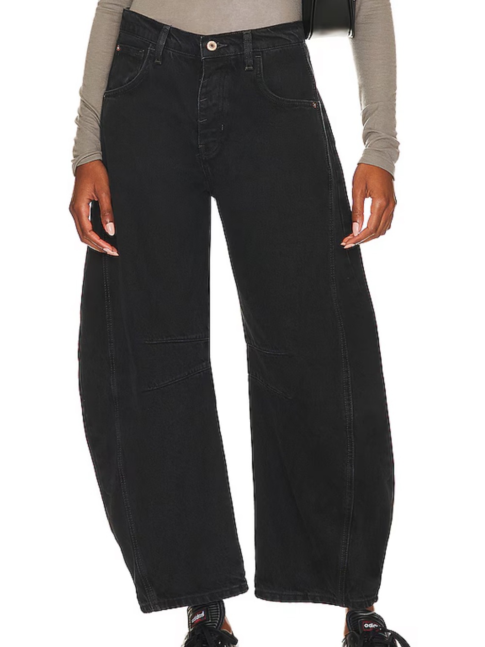 Black Wide-Leg Women's Jeans